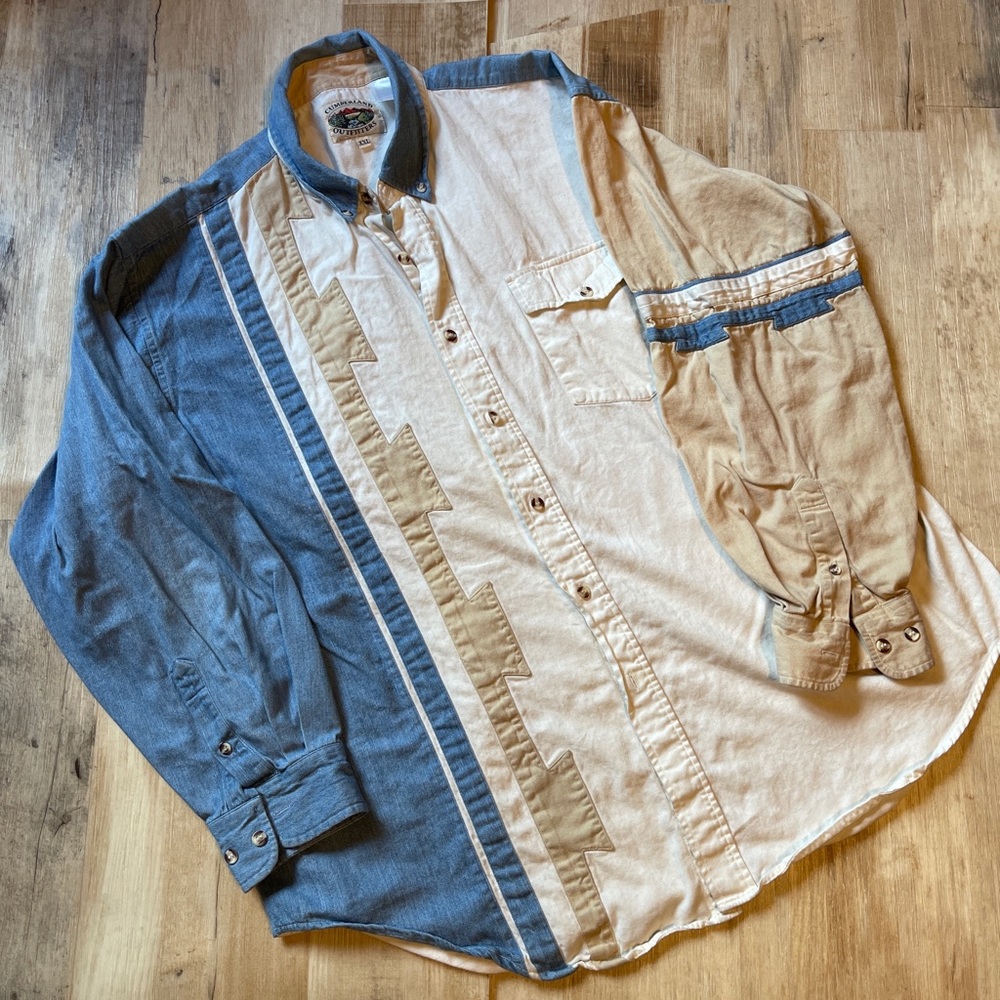 Men’s CUMBERLAND OUTFITTERS Western shirt-XXL